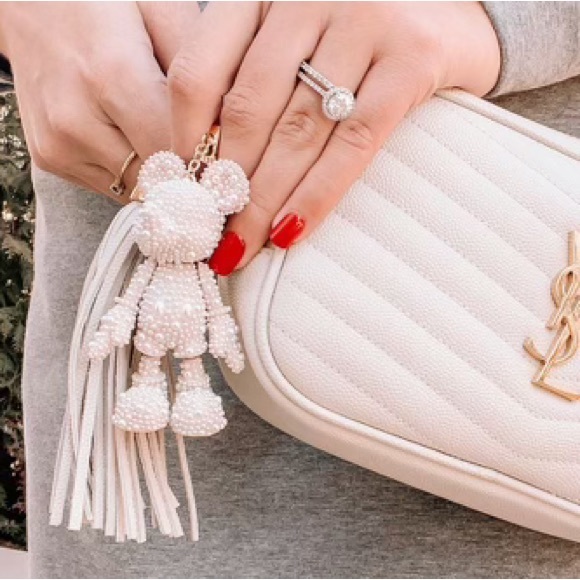 Disney X Baublebar Pearl Mickey Purse or Backpack Charm, NIB - Picture 1 of 9